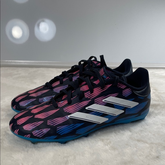 Adidas Copa Pure Boy’s Soccer cleats size 5.5y Black blue pink - Picture 1 of 7